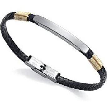 Pulsera Viceroy de piel y acero trenzada