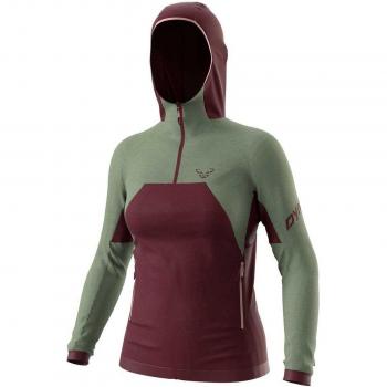 Giacca Dynafit Tour Wool Thermal Donna con Cappuccio XL (Verde Granata)