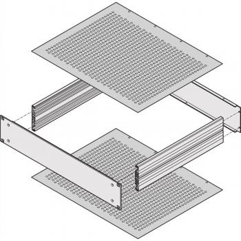 Flangia di copertura perforata 2 pz. Schroff