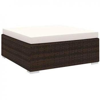 VidaXL Outdoor Sectional Footrest with Cushion