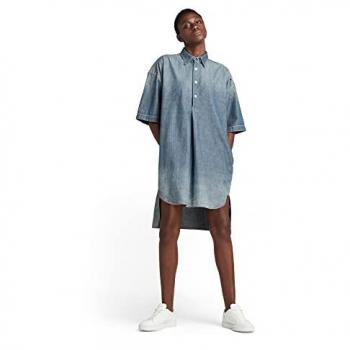 G-star Dress Corto Antic Faded Aegean Blue S