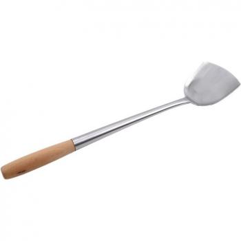 Durable Stainless Wok & Ladle Spatula – 44.5 cm Bar Utensil