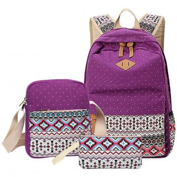 Mochila Casual Ming Tai con Billetera Integrada