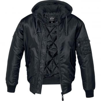 Brandit MA1 Sweathood Jacke schwarz