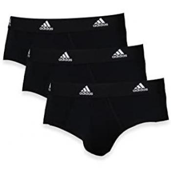 Adidas Herren Unterhosen 3er Pack Active Flex Baumwolle Schwarz Größe M
