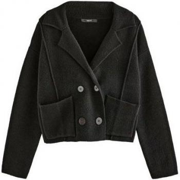 Veste Cardigan en Laine Noir Next