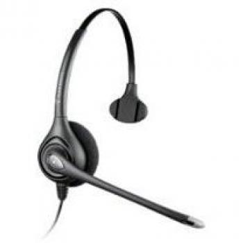 Plantronics HW251N Wired Headset with Microphone (Monaural, Over-Ear, Black)