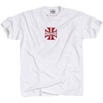 Maglietta da uomo West Coast Choppers OG Classic Bianco-Rosso