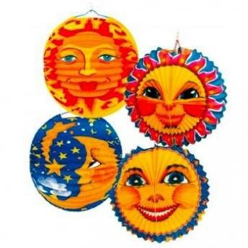 Lampion Mond und Sonne, Sortiert