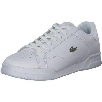 Lacoste Twin Serve Uomo Scarpe Bianche – Cuoio + Sintetico – 44.5