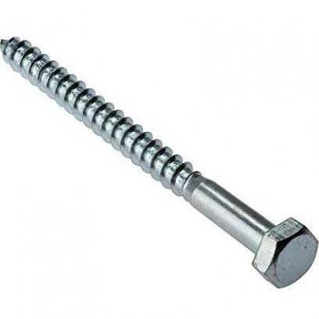 Coach Screw Zinc Plated M10x130 Bag of 10
