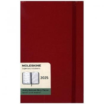 MOLESKINE Buchkalender 2025, Wochen, L/A5, Hardcover, hellrot