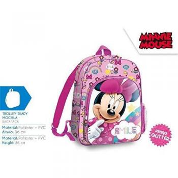 Mochila Minnie 36 cm con Sistema de Carro