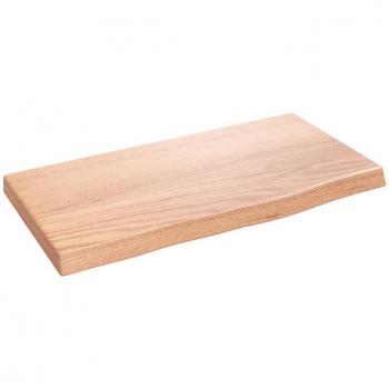 VidaXL Treated Oak Wall Shelf Light – 4×2×0.8”