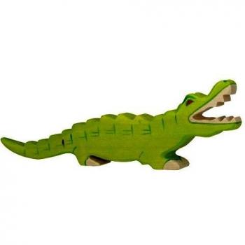 Figurine Crocodile en bois