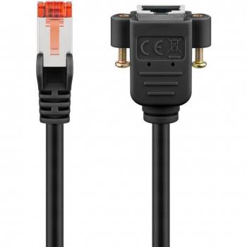 Cat 6 Rallonge 0,5 m – S/FTP, Noir, Cuivre, LSZH