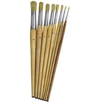 Pincel brico redondo cerda blanca n. 5