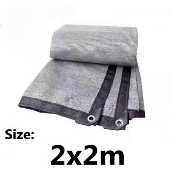 Zonwerend Schaduwnet 80% HDPE Zilvergrijs voor Tuin en Balkon