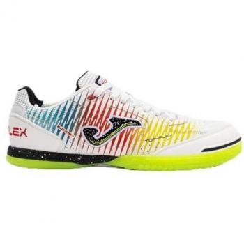 Top Flex Indoor Soccer Boots by Joma – Men, UK Size 6.5, White/Yellow/Red