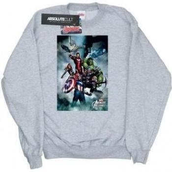 Marvel Damen Avengers Assemble Team Montage T-Shirt – Größe M, Farbe Rot