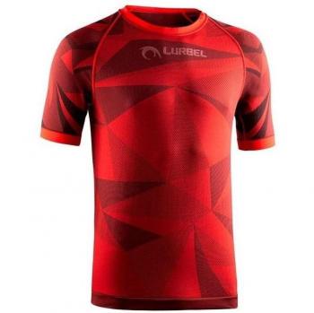Camiseta de running para hombre Lurbel Samba roja
