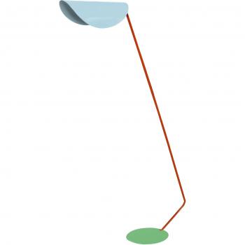 Lampadaire Liseuse Tosel en Métal Bleu
