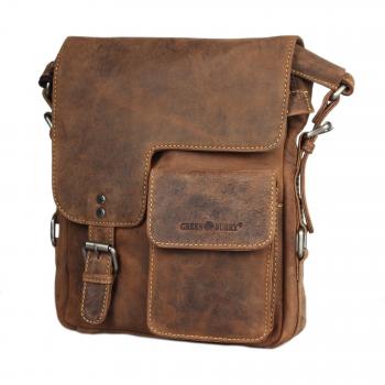 Brown Vintage Leather Crossbody – 24 cm (Greenburry Rev. 1)