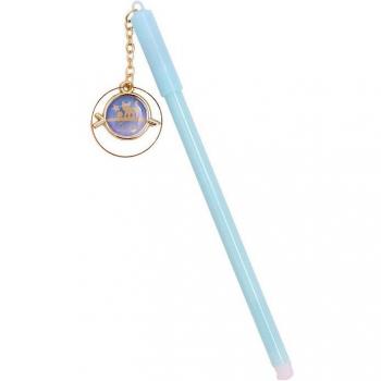 Kawaii-Schulglück: Karikatur-Katze Planet Gelstift 0,38 mm – Schwarz