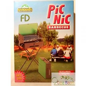 Valigetta barbecue al carbone di dimensione 43x31 cm