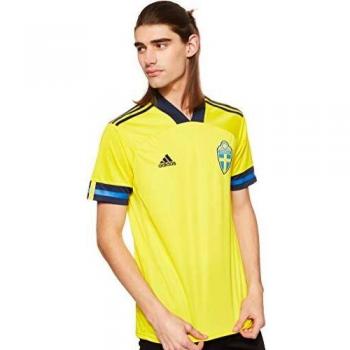 Adidas Homme Sweden Svff Maillot Domicile 2021/22, Jaune/Nuit Indigo, M EU