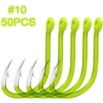 50pcs Luminous Pesca Barbed Hooks