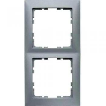 Cornice Berker S1 2‑Elementi – 80,5 × 151,5 × 9,5 mm (IP20) Alluminio Opaco