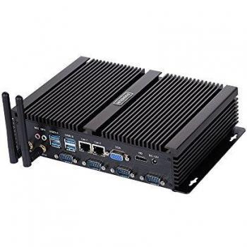 PC industriel sans ventilateur HUNSN, Mini ordinateur, Intel Core I5 3317U, Windows XP/7/10 Pro/Linux Ubuntu, IM02, WiFi AC/BT4.0/VGA/HDMI/2LAN/4COM RS232/4USB2.0/4USB3.0