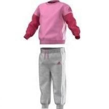 Adidas Junior Sportcrew Sweatanzug Sepigl/Bahpnk/Weiß, 62 kg