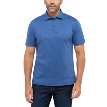 Eterna Herren Poloshirt in blau Regular Fit