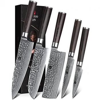 XINZUO Premium Damascus Knife Set for Chefs