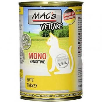 Katzennassfutter MAC’s Cat Dose, Mono Sensitive, 100% Pute, 400 g