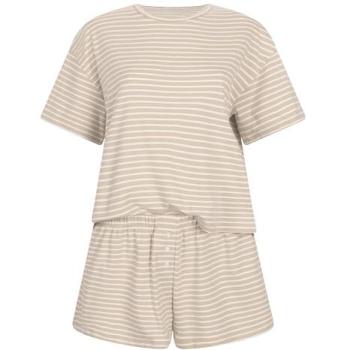 Hunkemöller Pyjama en Jersey Couleur Beige