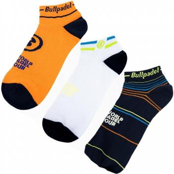 Trio de Calcetines Bullpadel, Diseño Multicolor