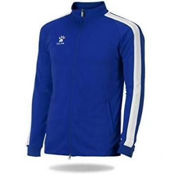 Kelme Global Full Zip Sweater, Royal/White, 3XL – Unisex
