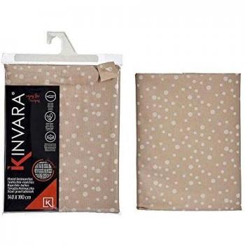 Nappe à Pois Beige 140 cm x 180 cm