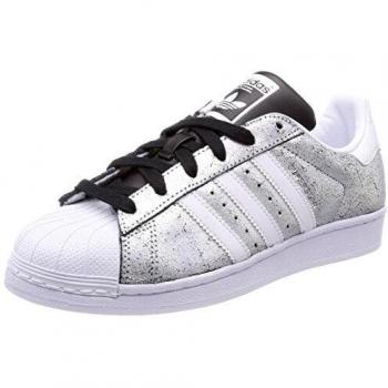 Silver Supcol Ftwbla Negbas 000 Adidas Women's Superstar Fitness Shoes, UK 4