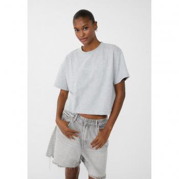 Melange Cropped Tank Top S