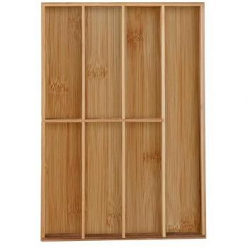 Range-couvert bambou 7 compartiments – Relaxdays