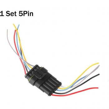 Accessoires auto : ensemble de connecteurs électriques 1/2/3/4/5/6P étanches
