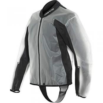 Dainese Rain Body Racing 2 Giacca Antipioggia Impermeabile, Nero/Trasparente, Taglia L
