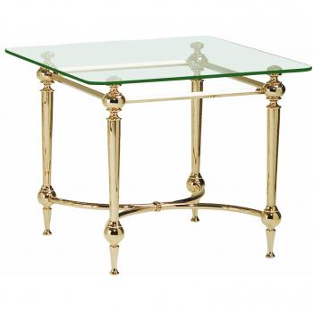 HAKU Möbel 47247 – Vergoldeter Tisch 56 × 56 × 47 cm