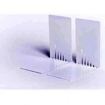 MAUL serre-livres métalliques 14x8,5x14cm blanc set de 2