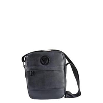 Bill Tornade Sacoche bandoulière imperméable Croco Noir Homme