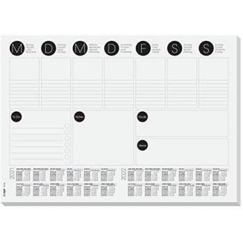 Desk Pad Weekly Planner HO506 A3 80gsm 30 Sheets Grey
